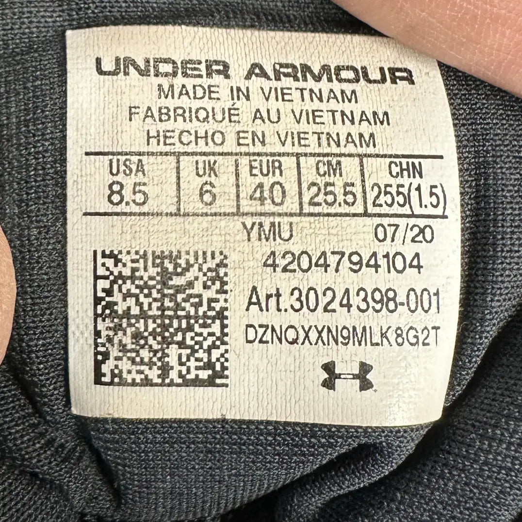 ✅ Under Armour Training Shoes – Black/White (MFT115)