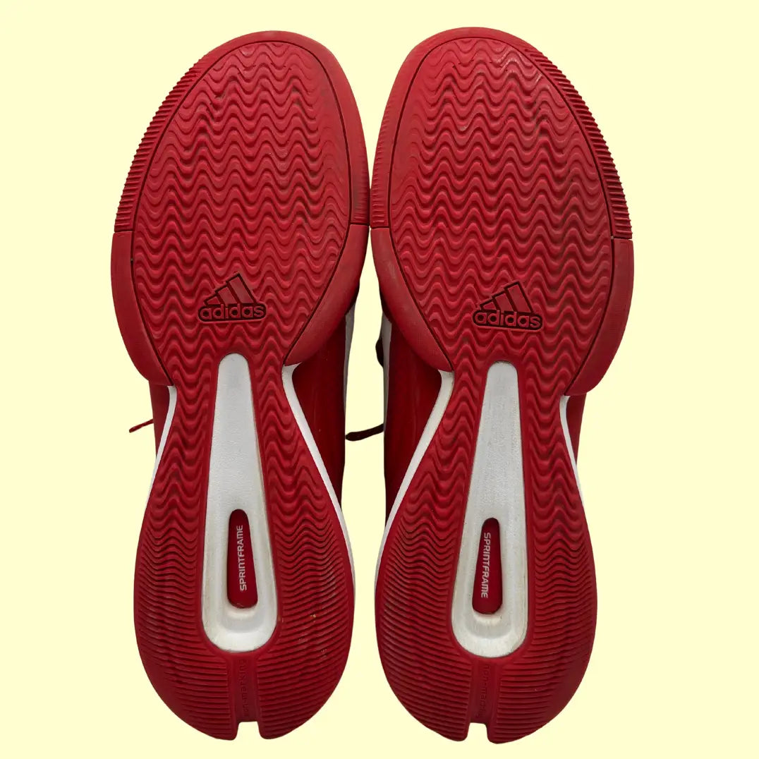 Adidas D Lillard TechFit Basketball Shoes – Red/White – Size 13
