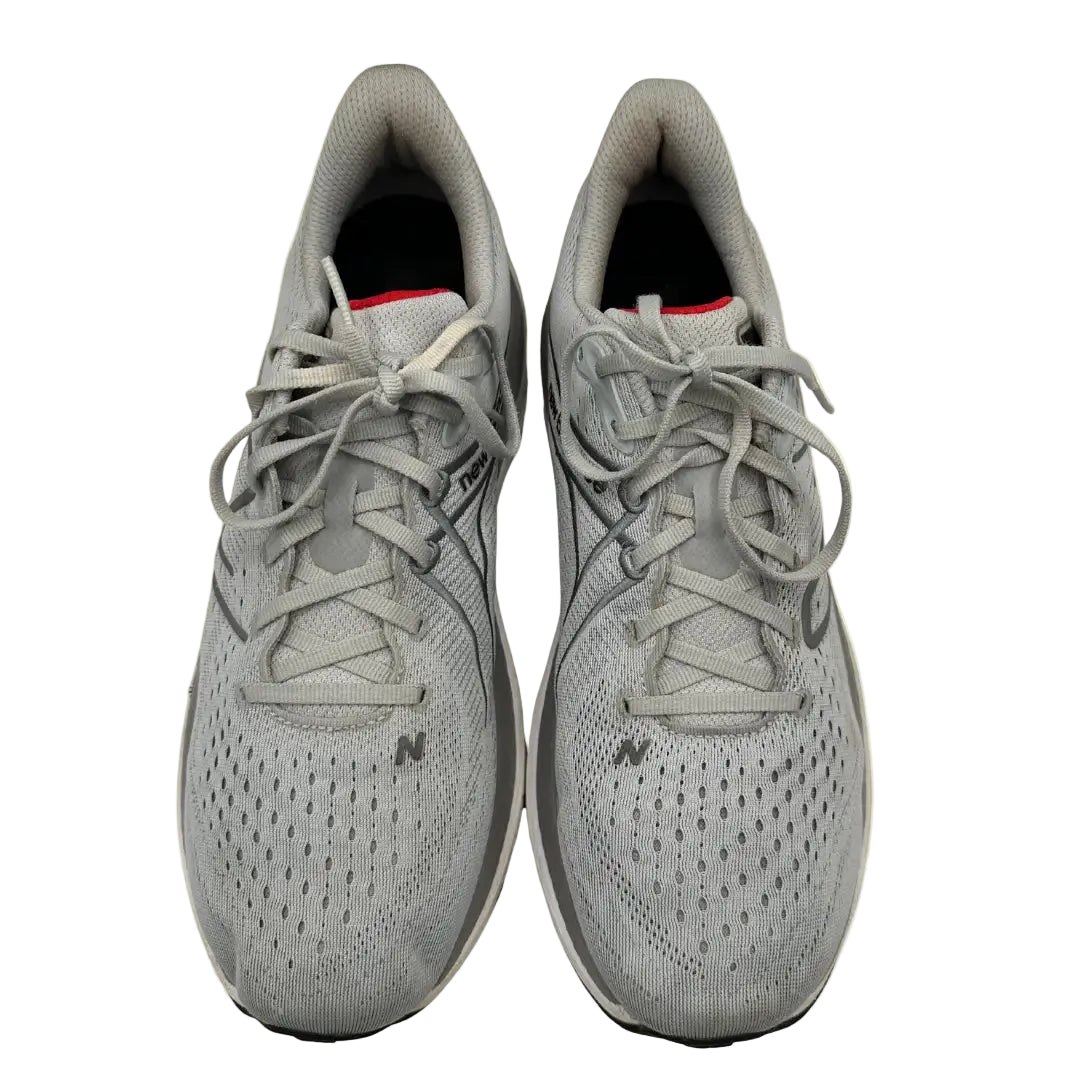 New Balance 860v13 Fresh Foam Running Shoes – Light Grey/Red – Size 12 Men