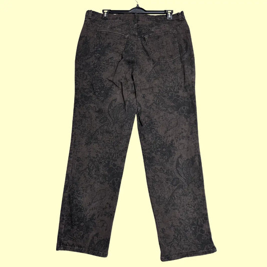 Gloria Vanderbilt Amanda Women’s Pants with a unique floral paisley print
