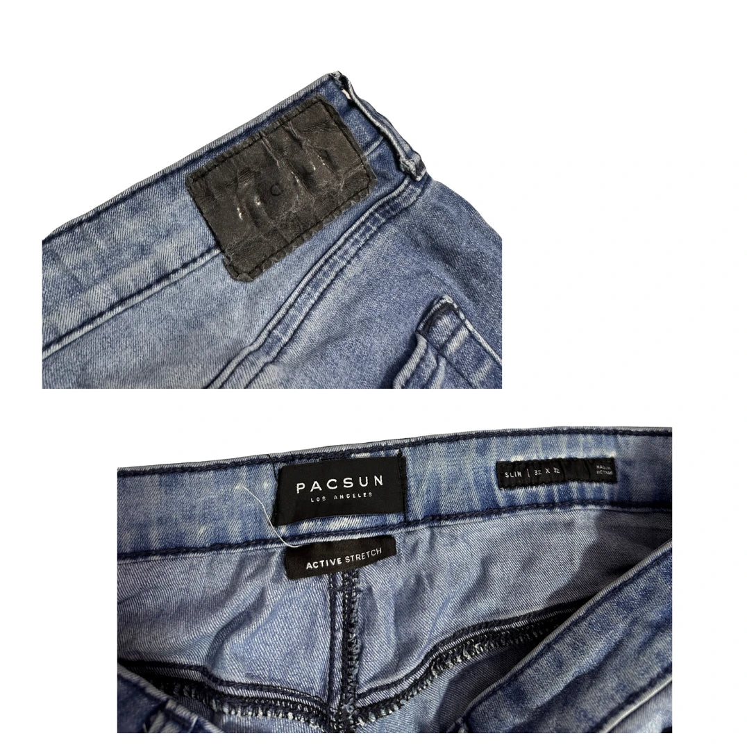 PacSun Active Stretch Slim Fit Blue Jeans