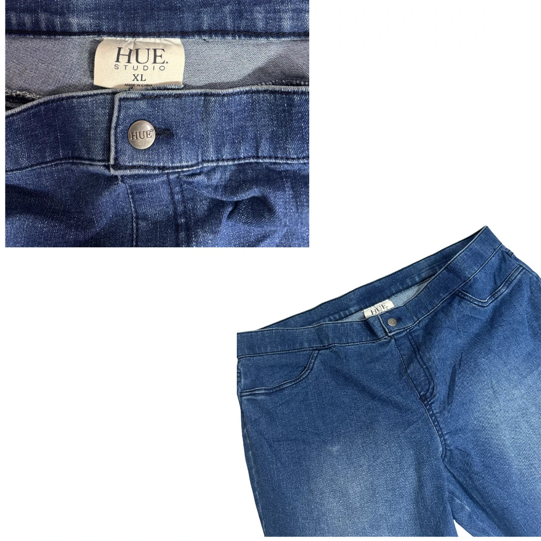 HUE Studio Women’s Blue Stretch Denim Jeans 👖💙