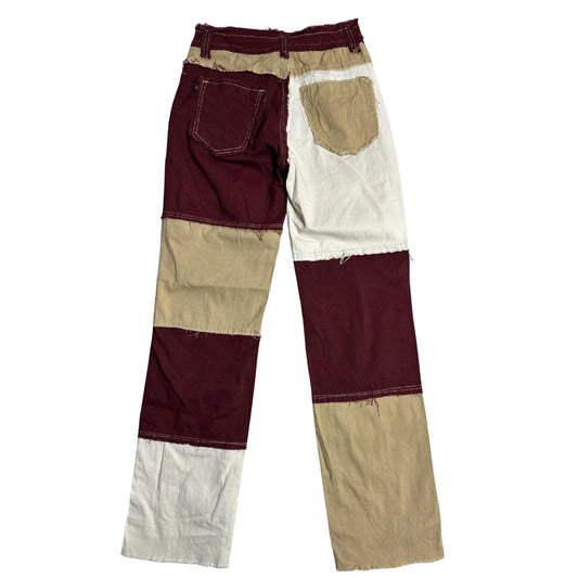 Patchwork Multi Color Statement Denim Pants for Men 🎨🔥