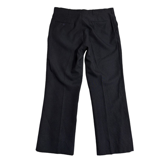 Classic Black Pinstripe Formal Pants