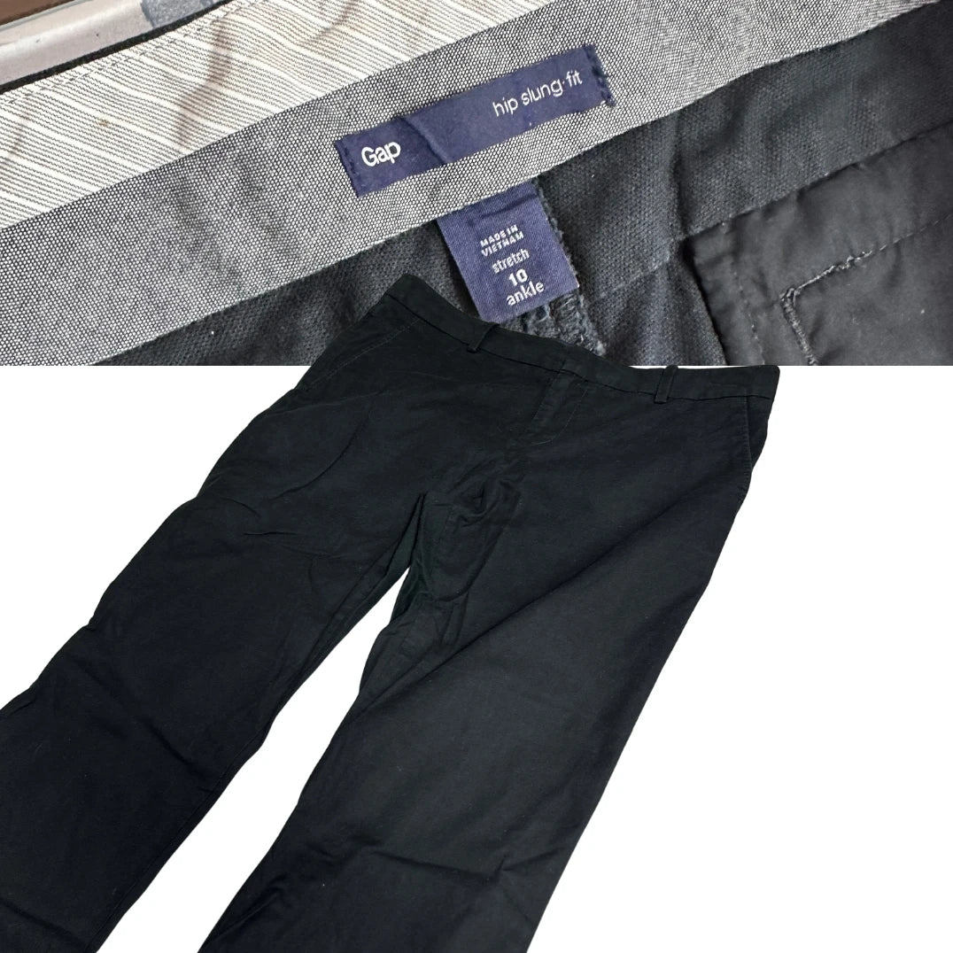 Gap Black Hip Slung Fit Ankle Pants Women