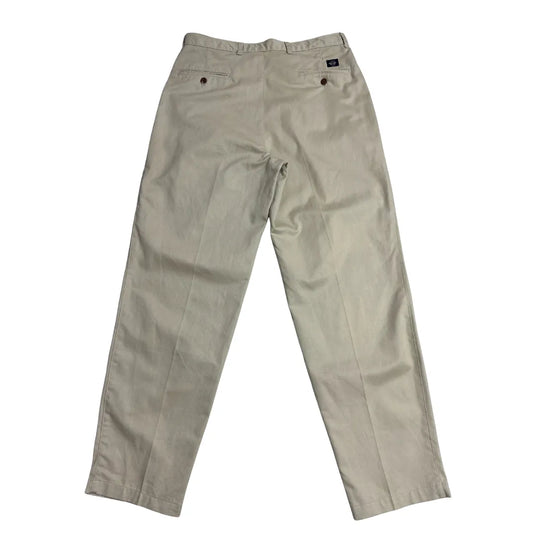 DOCKERS Classic Fit Beige Cotton Trousers