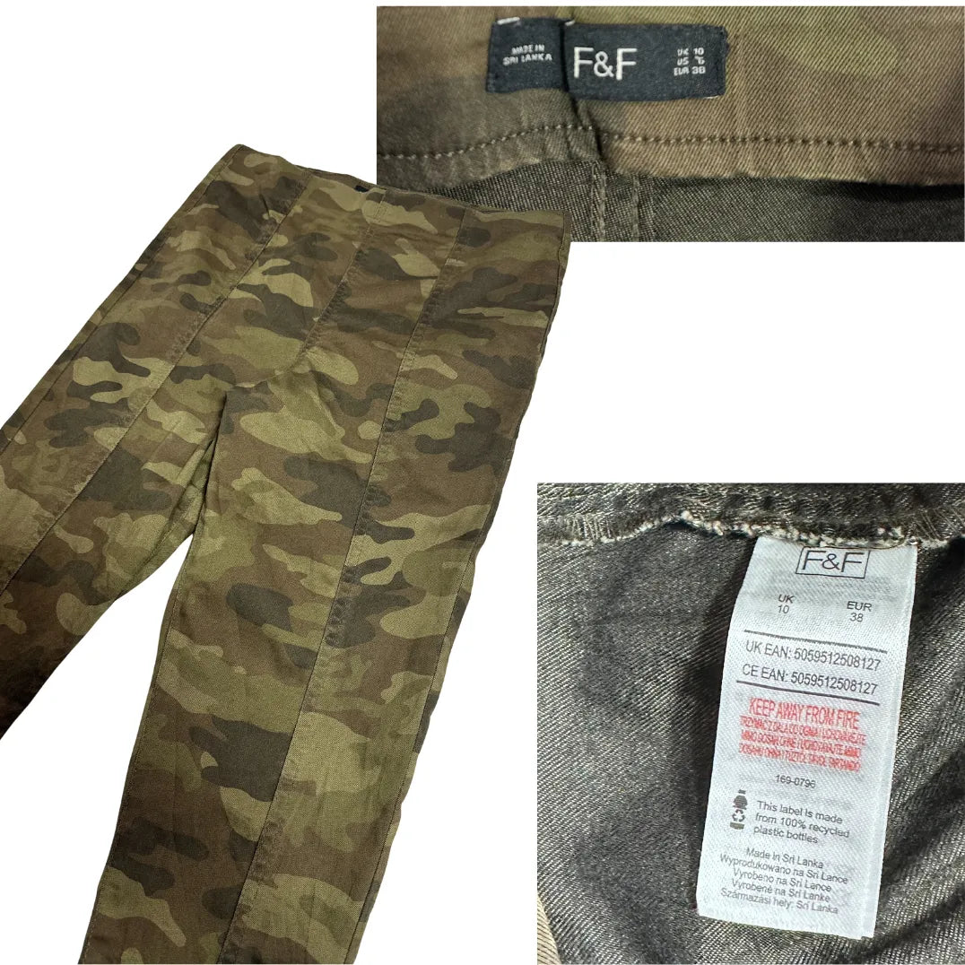 F&F Camouflage Slim Fit Stretch Pants 👖🌿