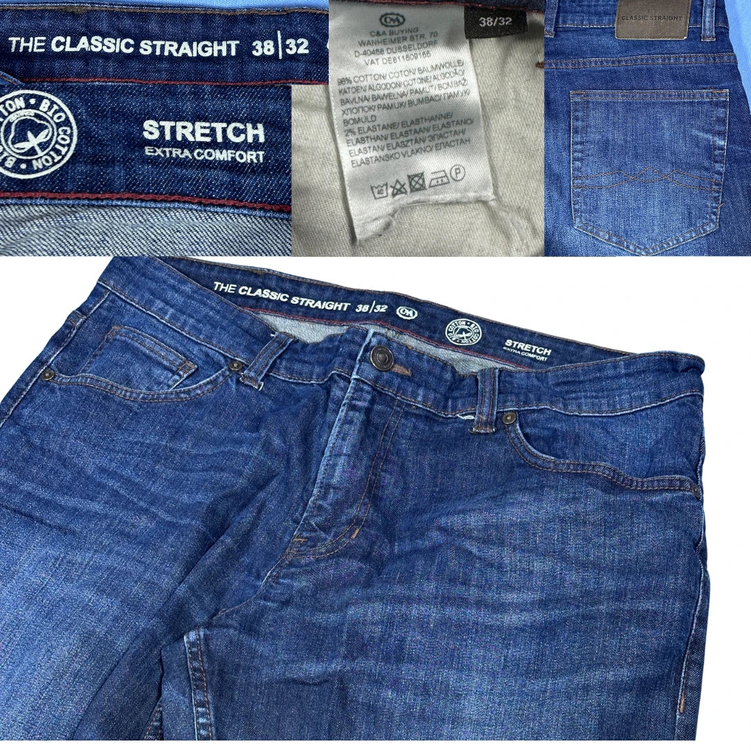 C&A® Blue Classic Straight Stretch Jeans