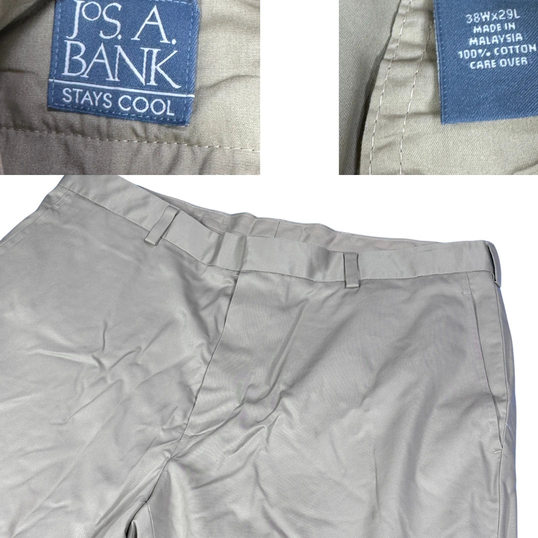 J.S. Bank® Light KHAKI Casual Chino Pants