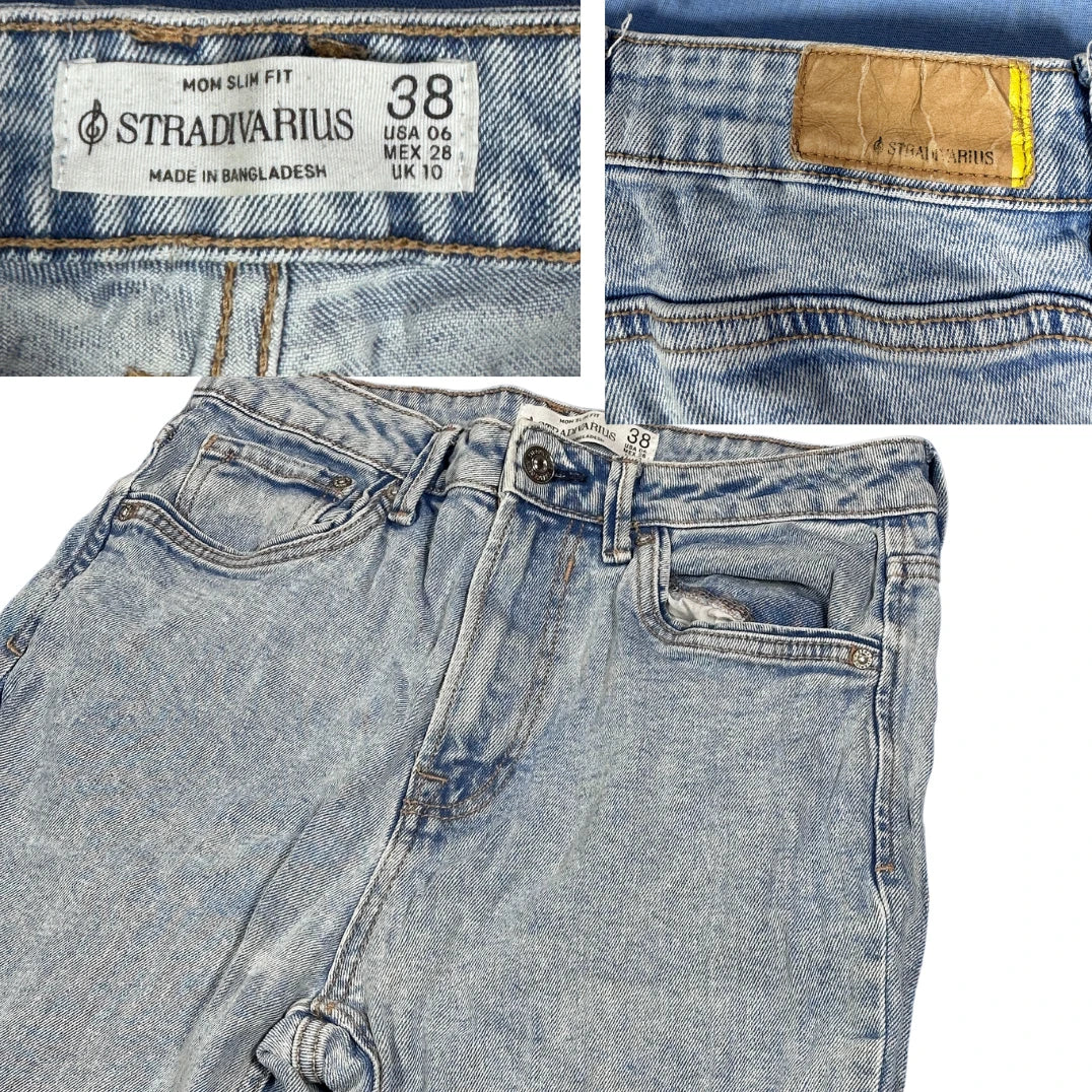 Stradivarius® Light Blue Mom Fit Jeans