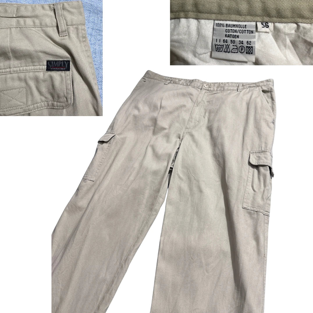 Simply® Beige Cargo Utility Trousers