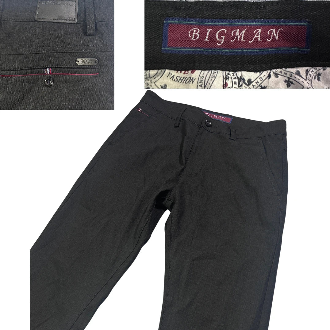 Bigman® Black Casual Trousers