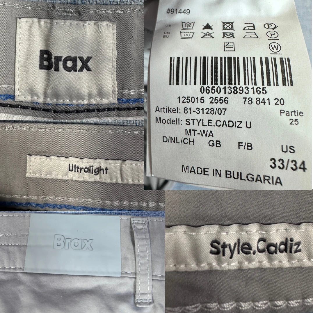 Brax Gray Men's Trousers Ultralight Men Pants