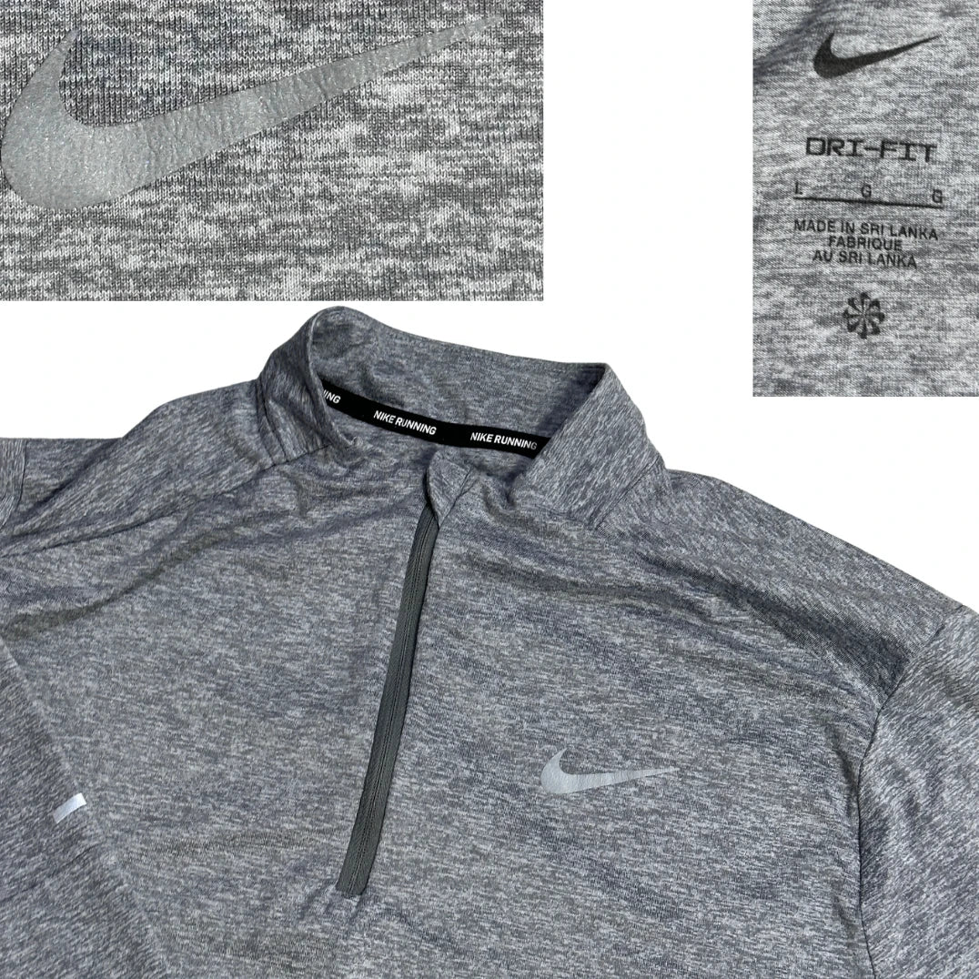 🏃 Nike® Running Heather Quarter Zip Performance Top(L)