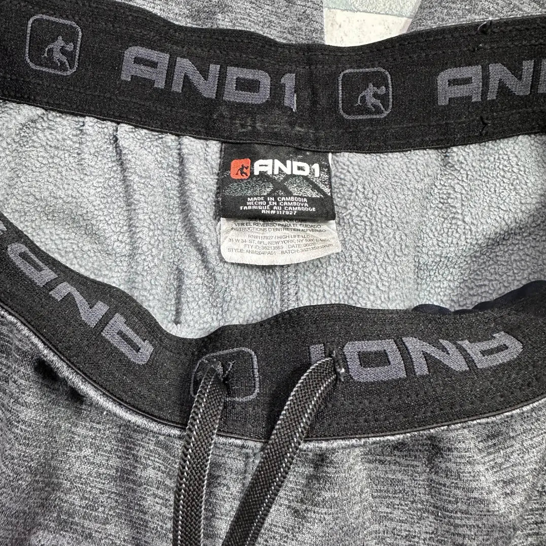 AND1 ®Men's Athletic Joggers (Heather Grey)