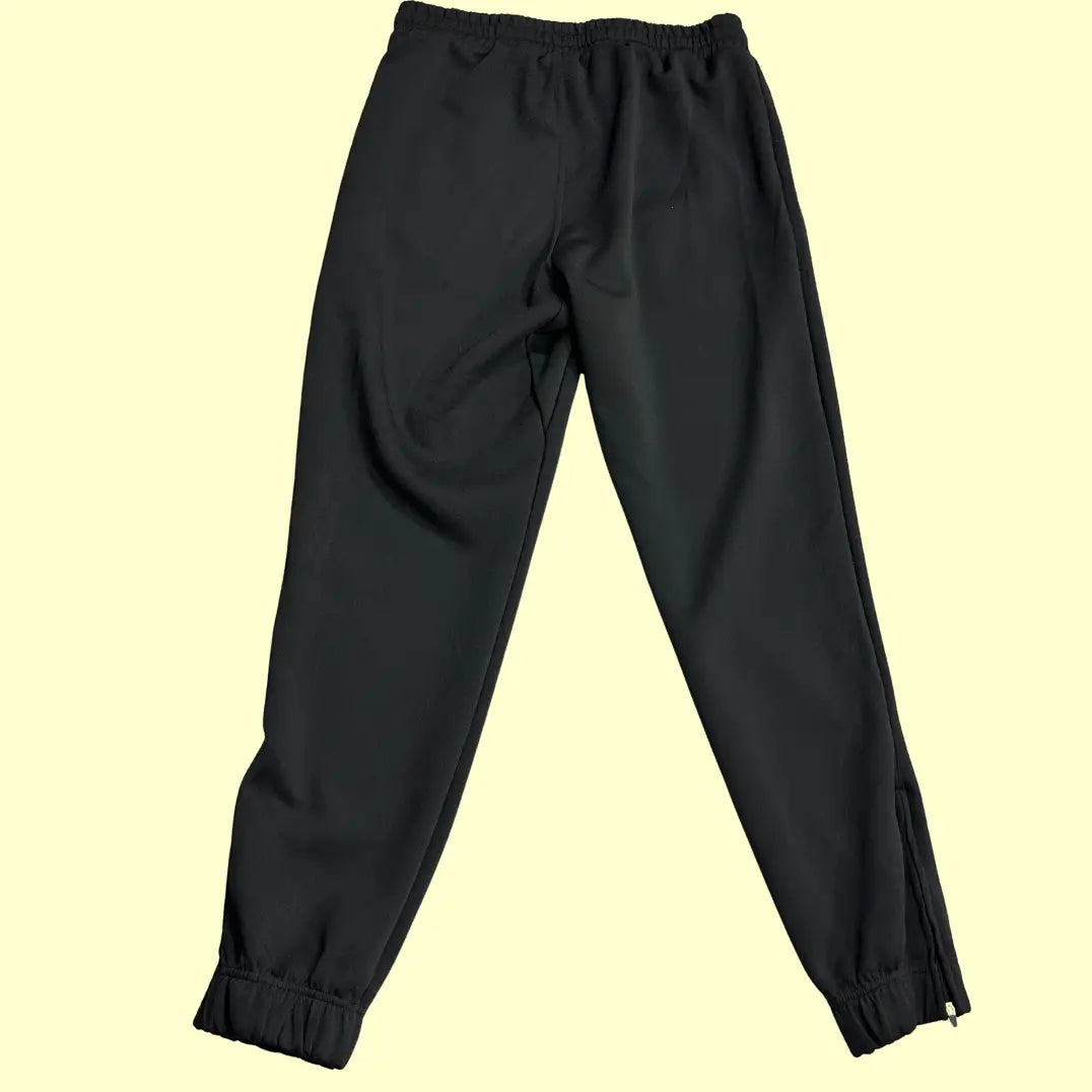 Clique Active Black Track Pants with modern jogger-style cuffs.