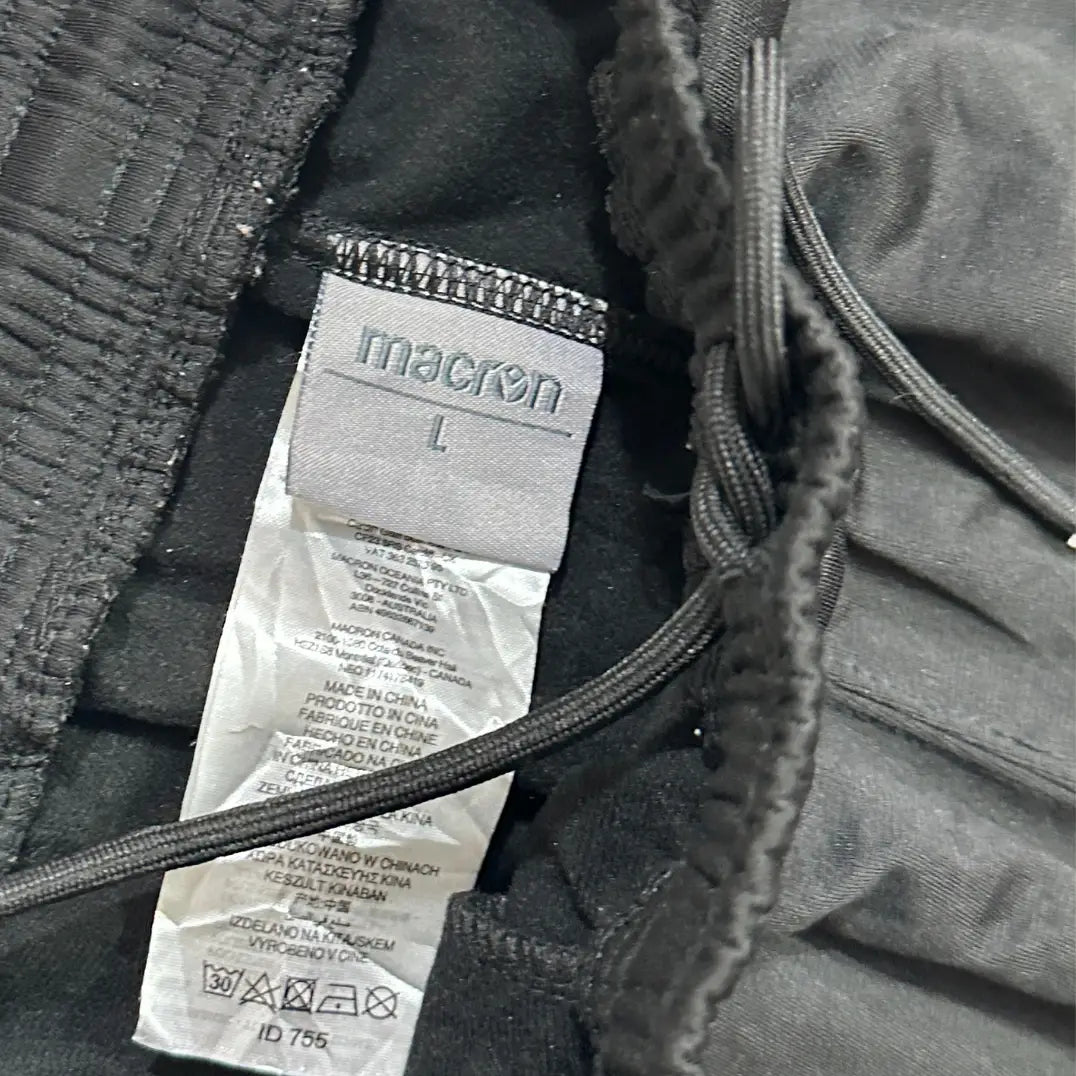Black Macron Jogger Pants