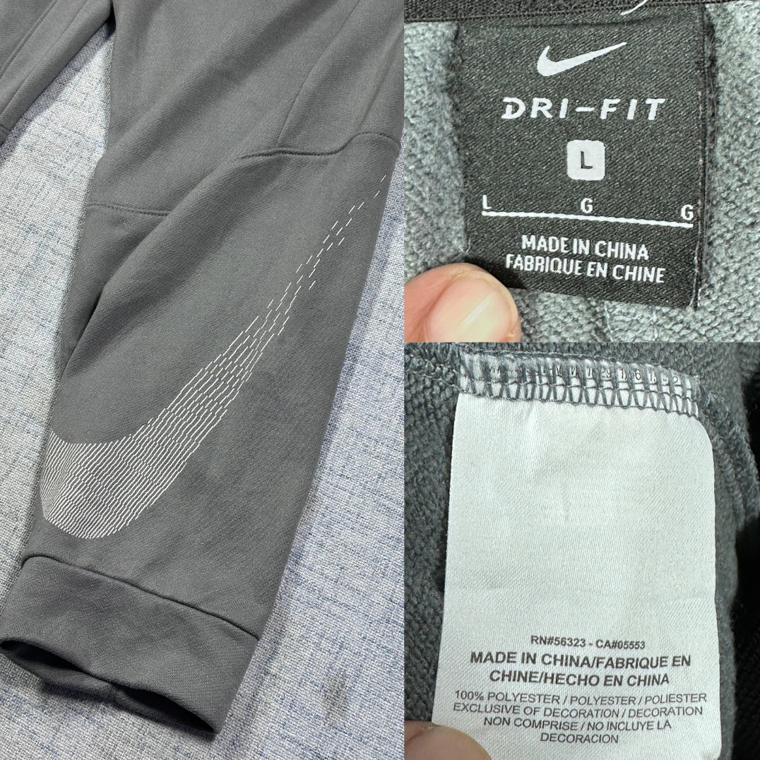 Nike® Grey Track Pants Dri FIT-L