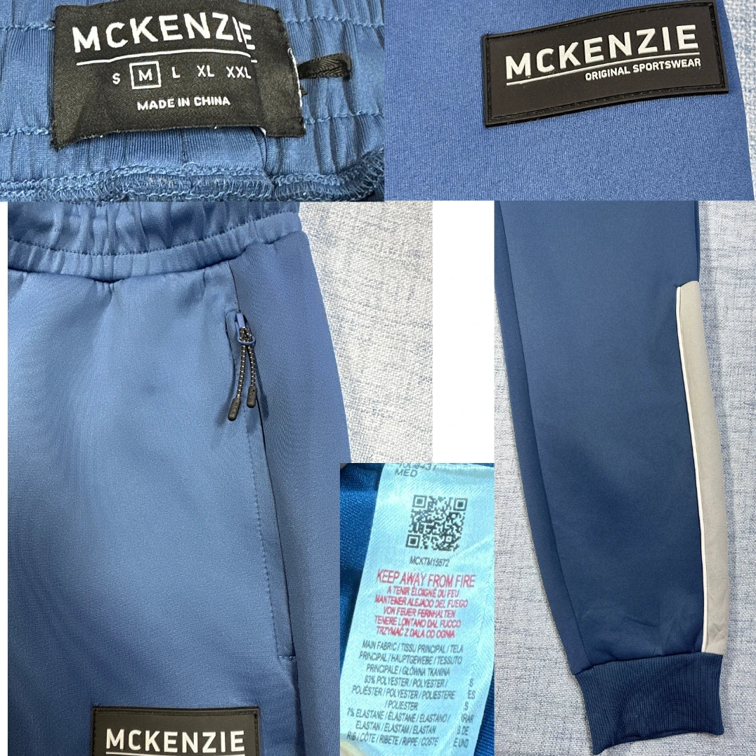 McKenzie® Blue Jogger Pants Contrast-M