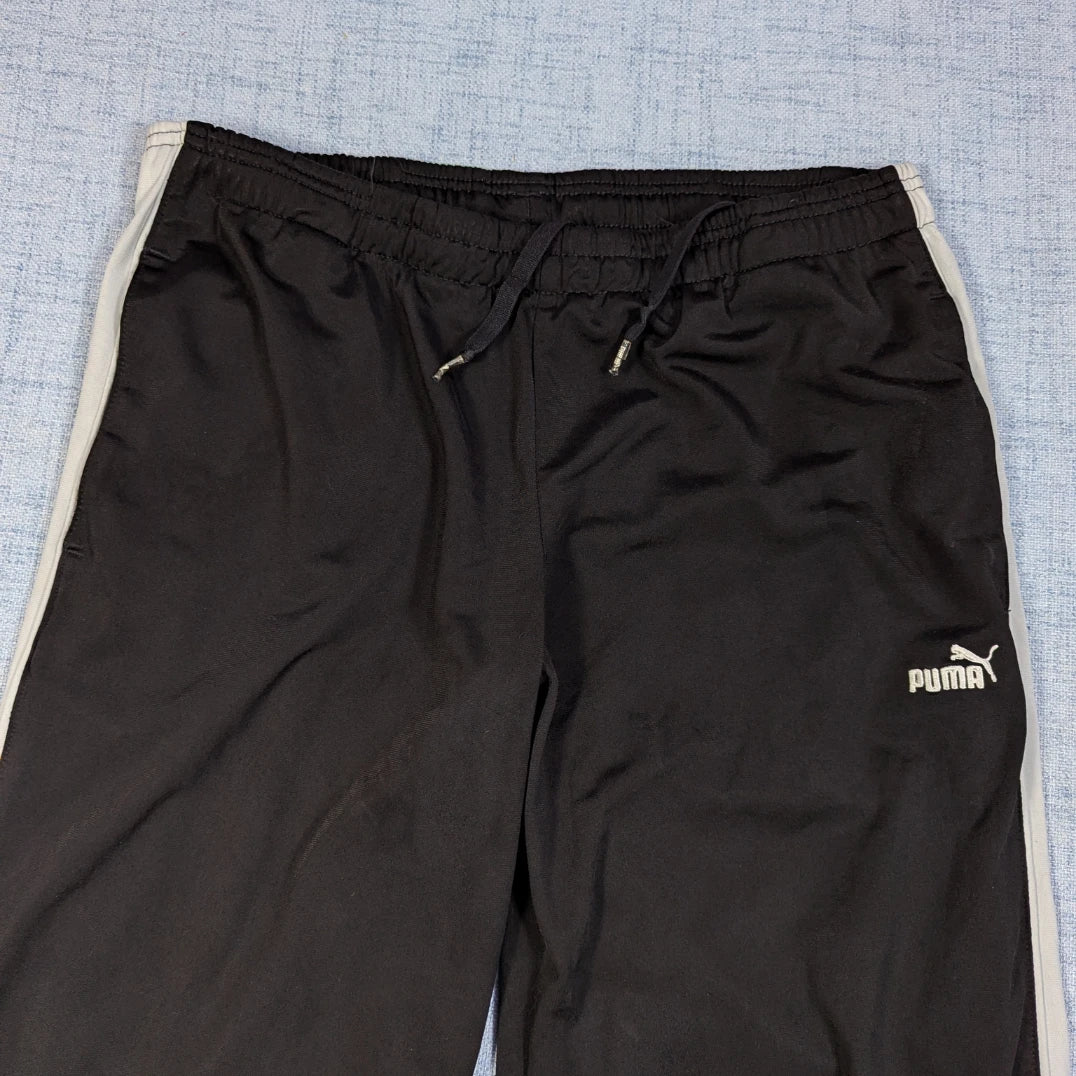 Puma®Black Track Pants SideStripe-L