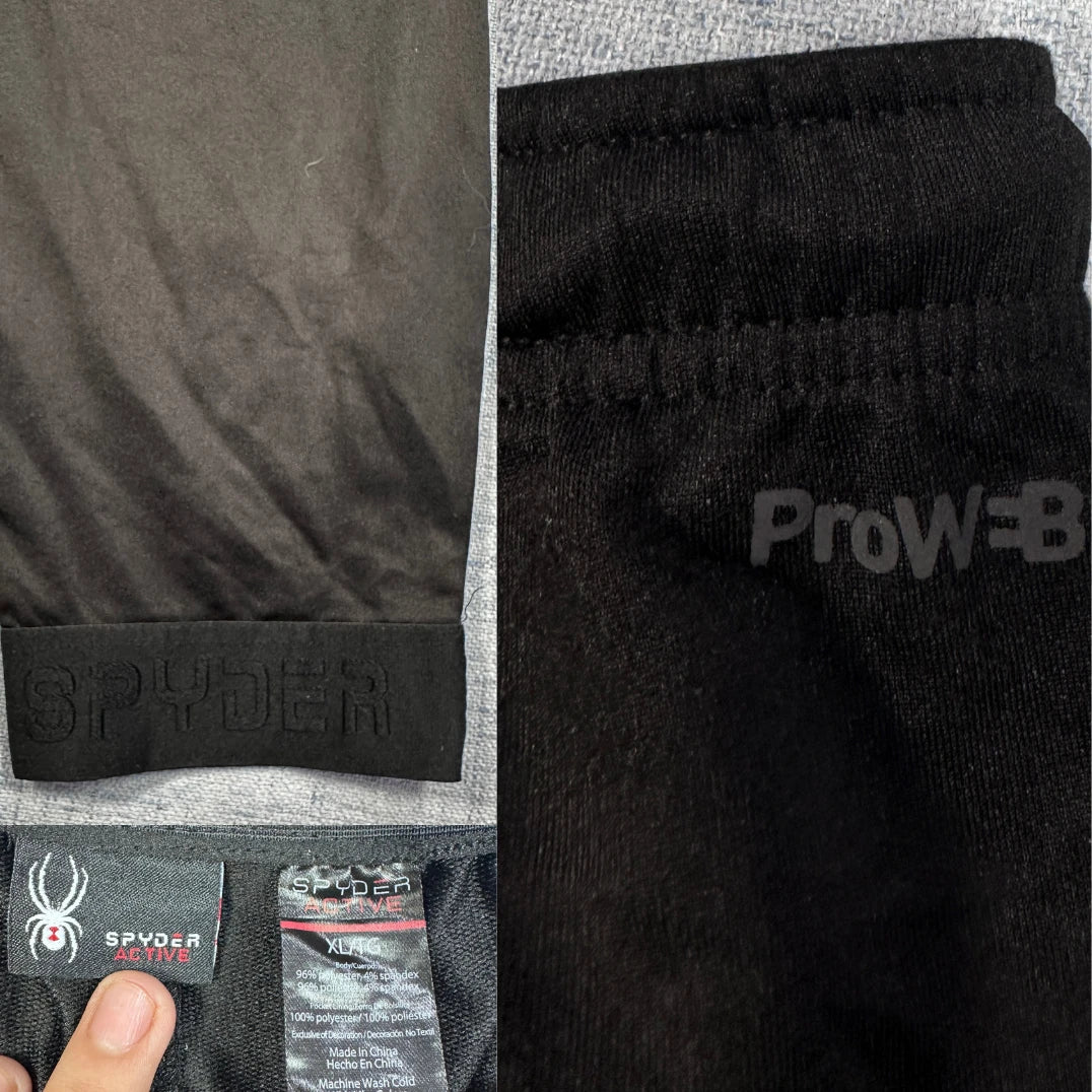 Spyder Active Black Performance Jogger Pants-XL