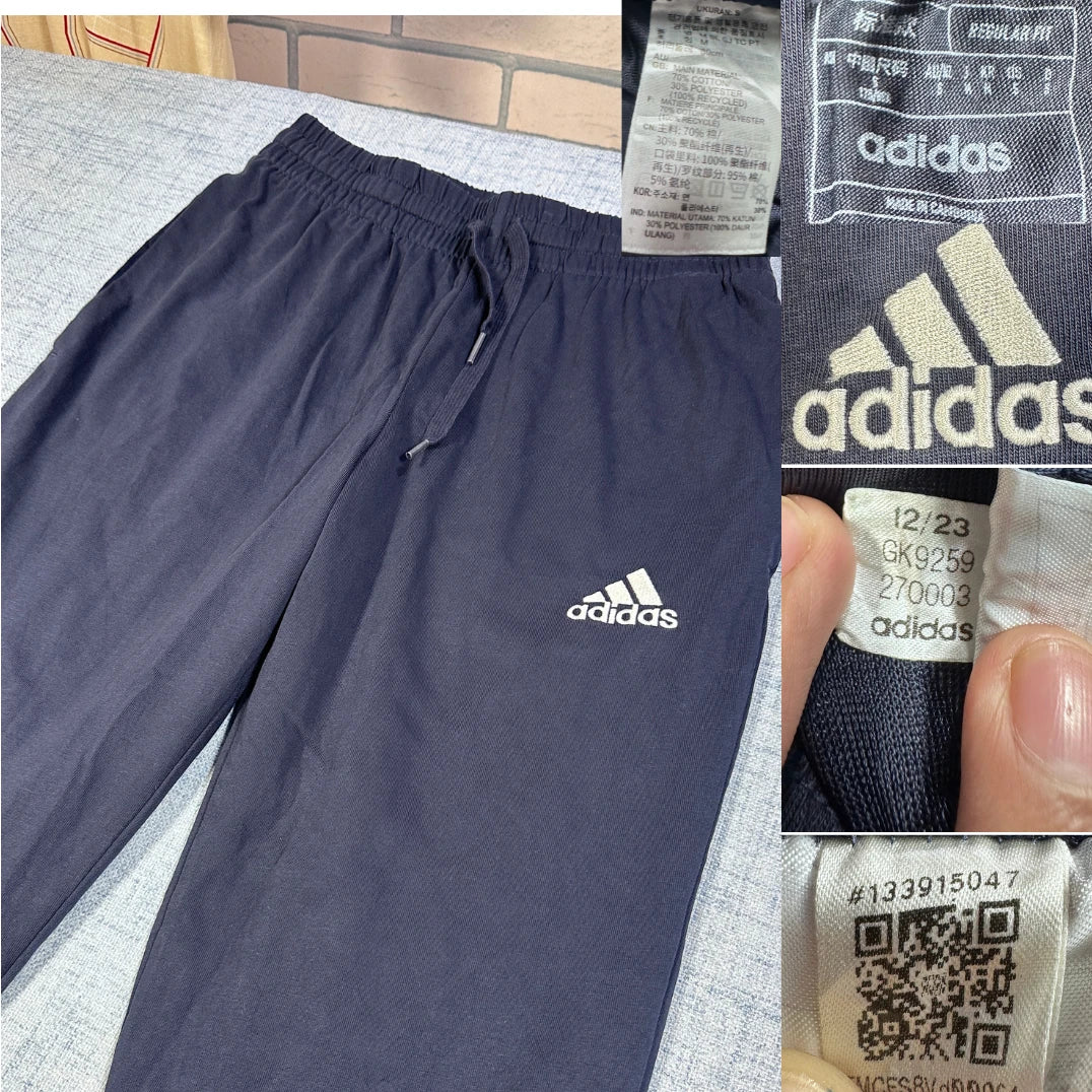 Adidas® Navy Training Pants Logo-S