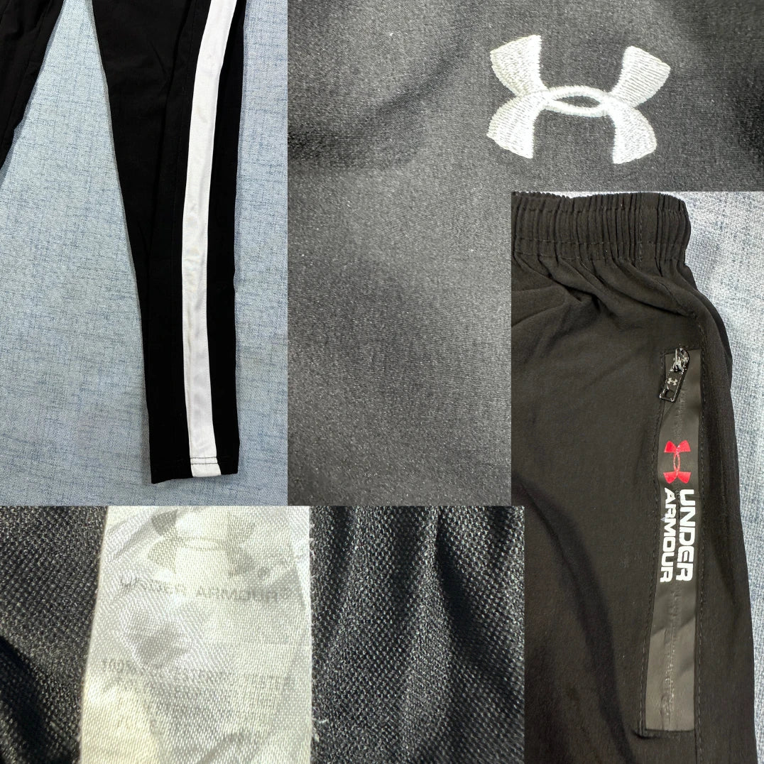 Under Armour® Black Track Pants Zip-S