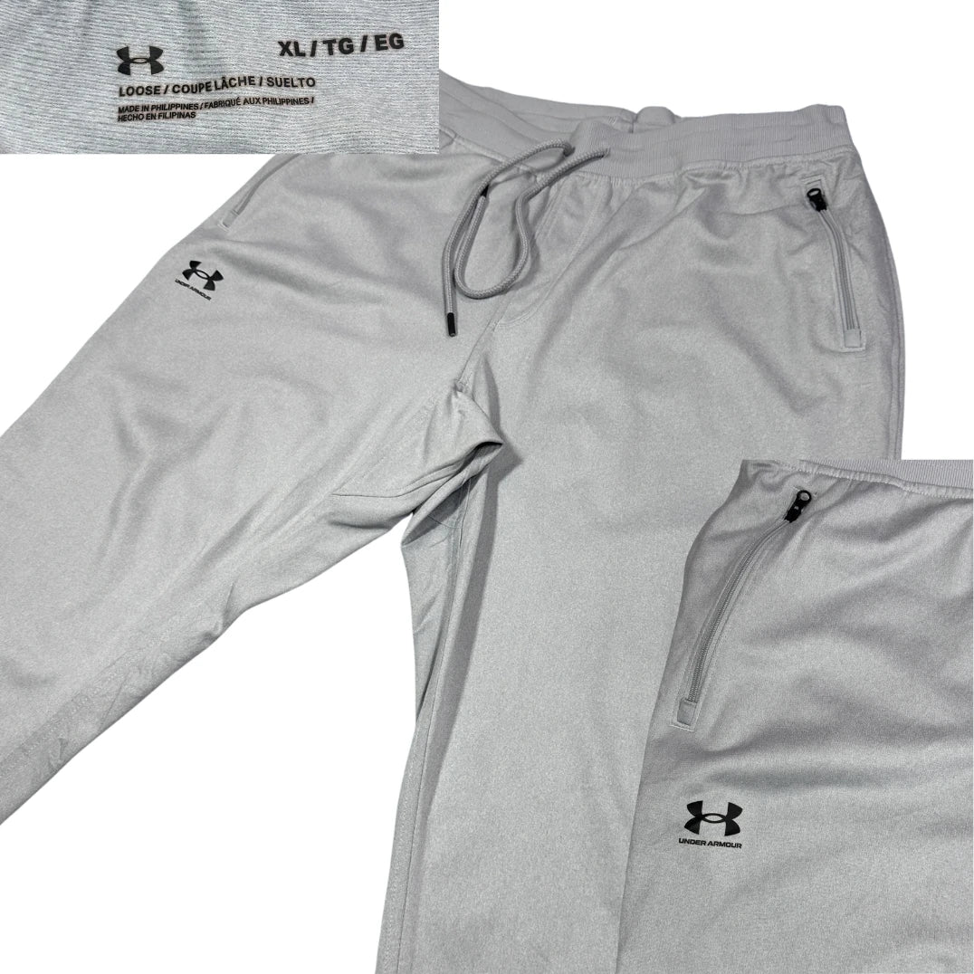 Under Armour® Heather Grey Track Pants Loose-XL