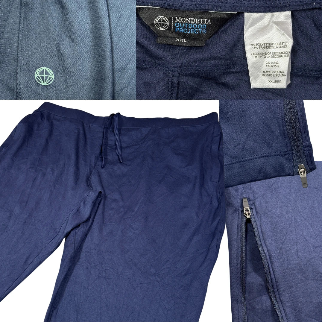 Mondetta® Navy Track Pants Zip-2XL