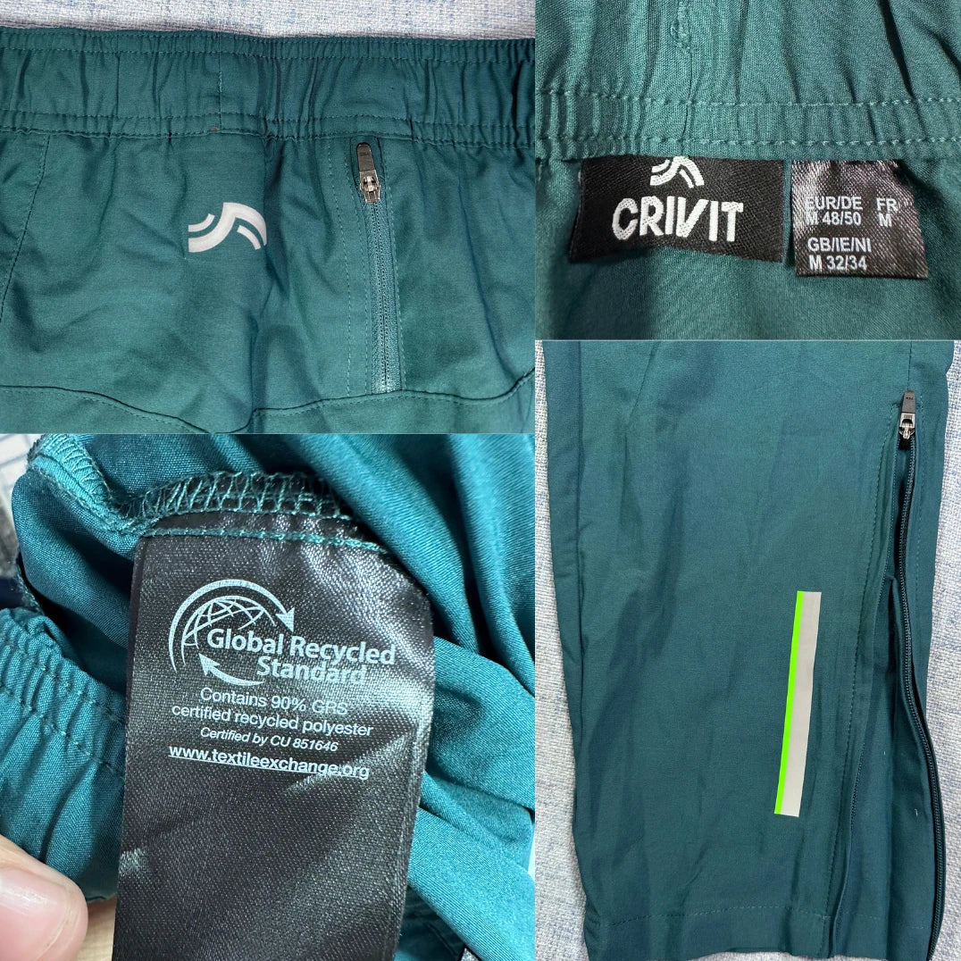Crivit® Teal Track Pants Reflective-M