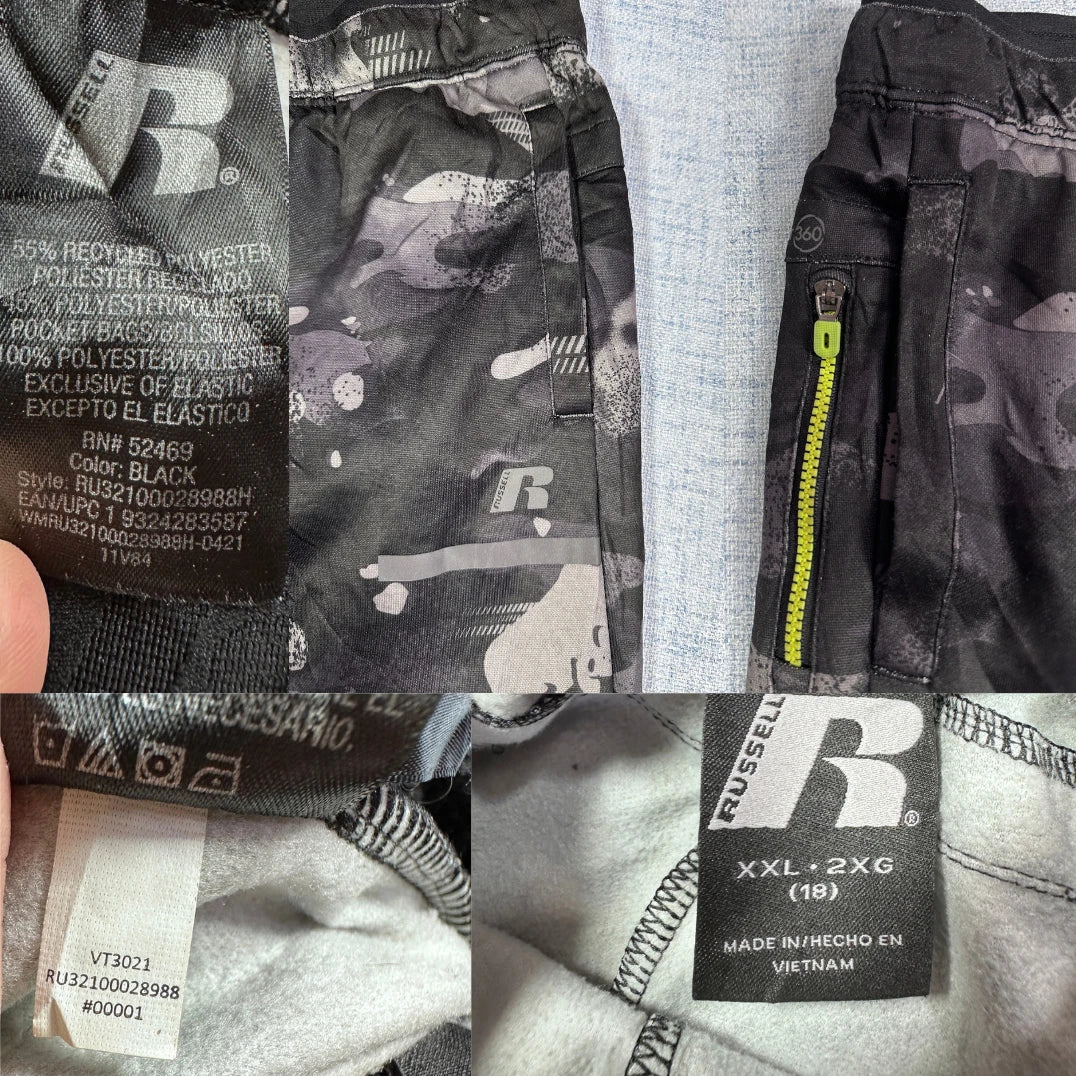 Russell® Black Camo Joggers Fleece