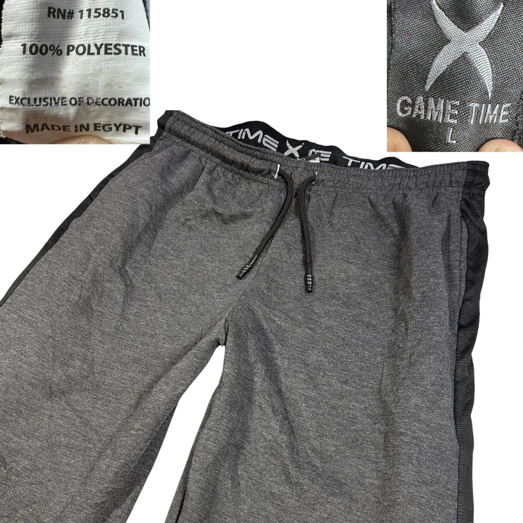 Thrift-and-treasures Grey Men's Track Pants-L Game Time