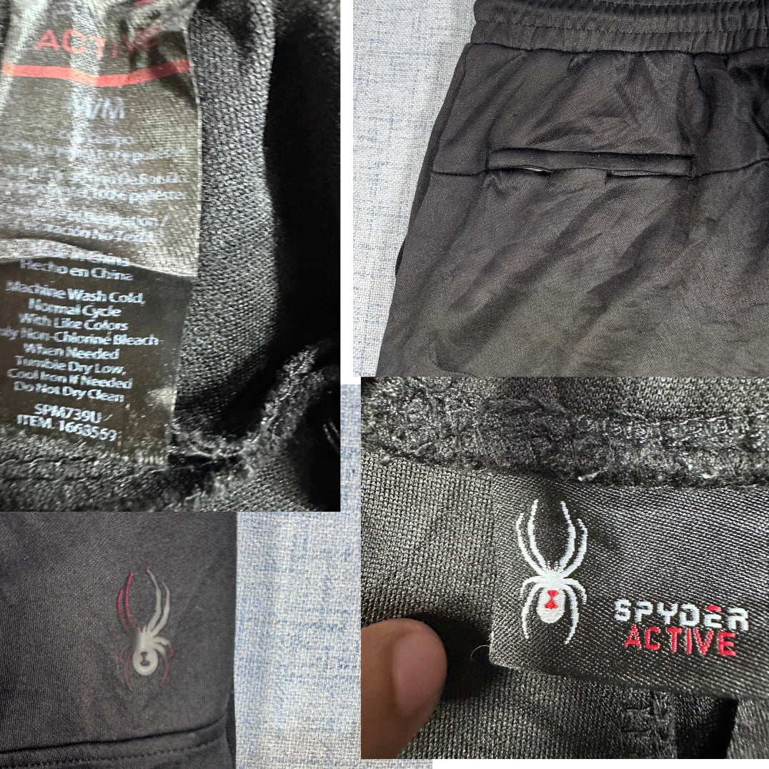 Spyder® Black Track Pants Active-M