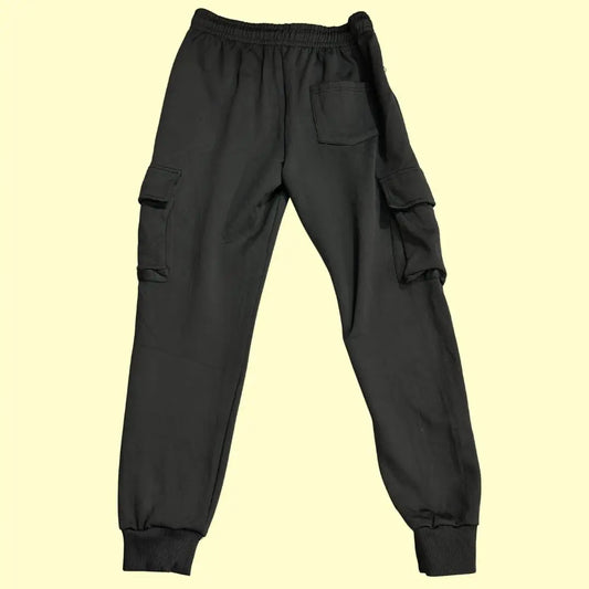 stylish black cargo pants from Furia Rossa combine comfort with functionality