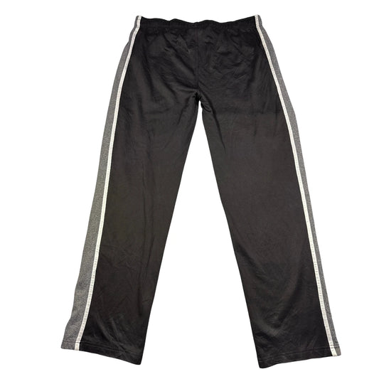 Reebok® Black Grey Stripe Track Pants
