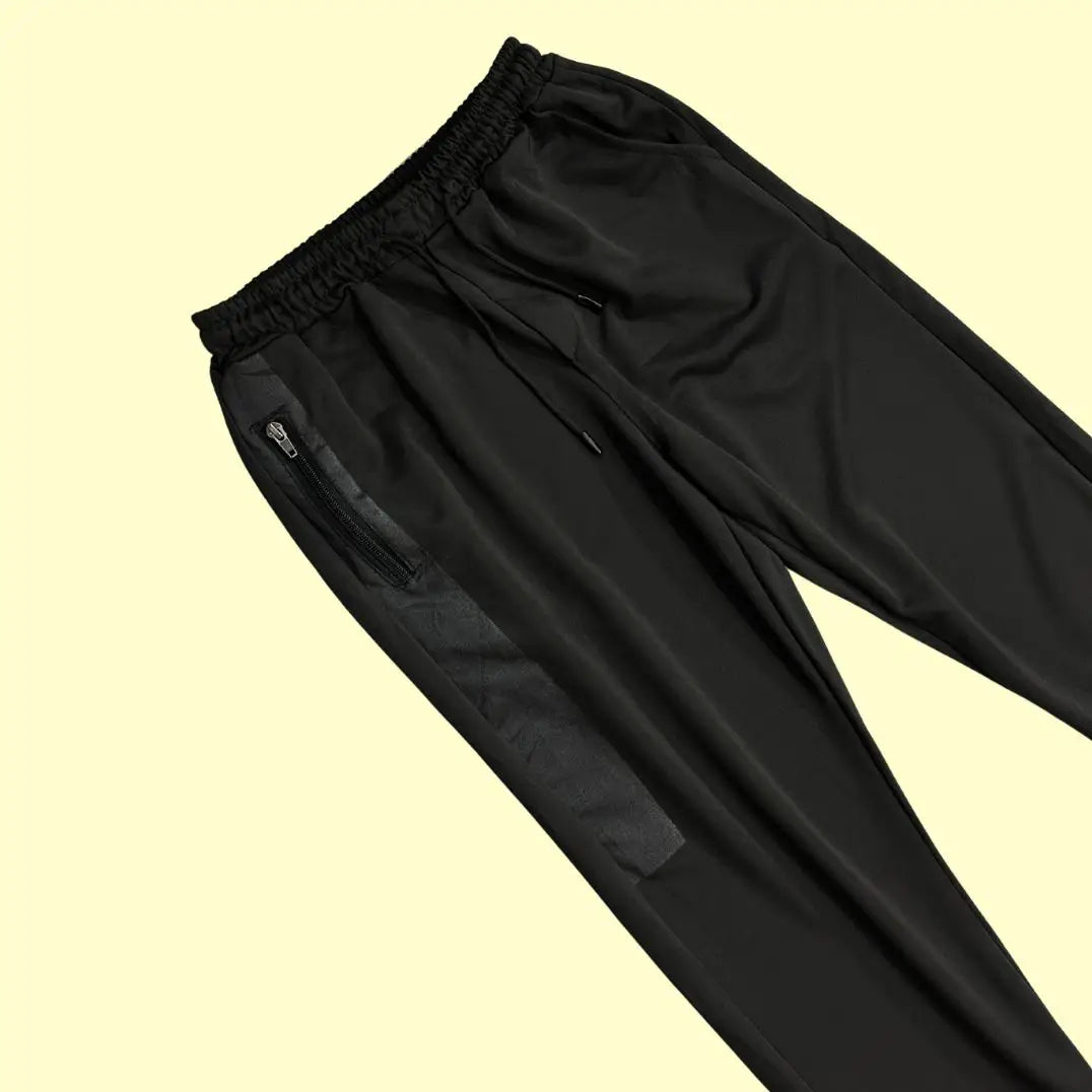 black track pants are designed for comfort and practicality.