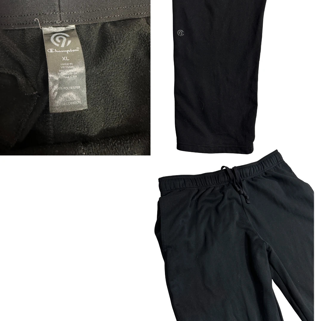 Champion Black Performance Training Pants(XL)