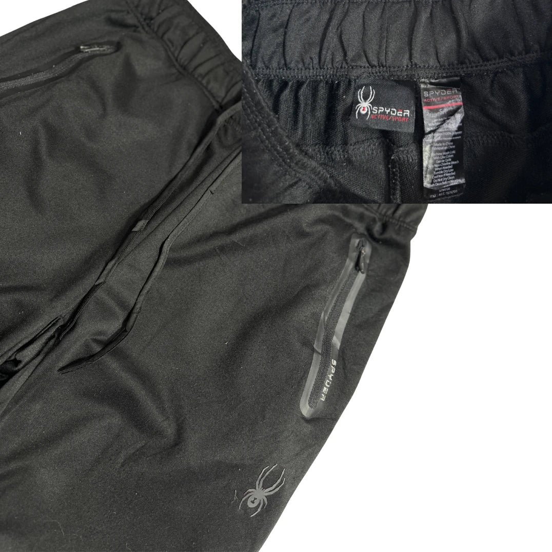 Spyder Black Performance Athletic Jogger Pants 🕷️