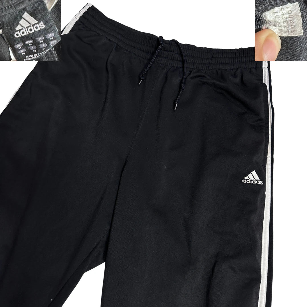 Adidas® Black 3-Stripe Training Trousers 🖤(XL)