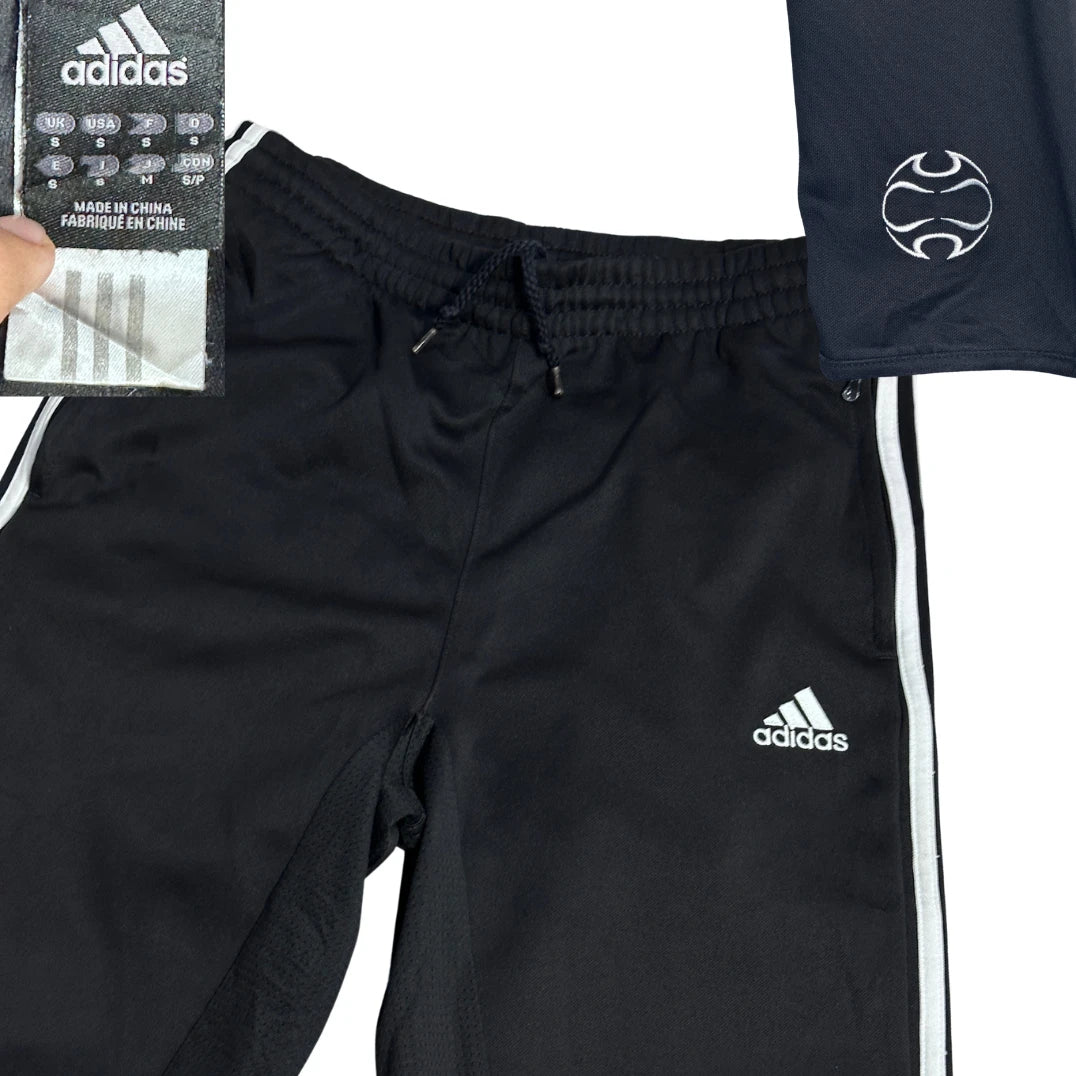 Adidas® Black White Performance Track Trousers 👖