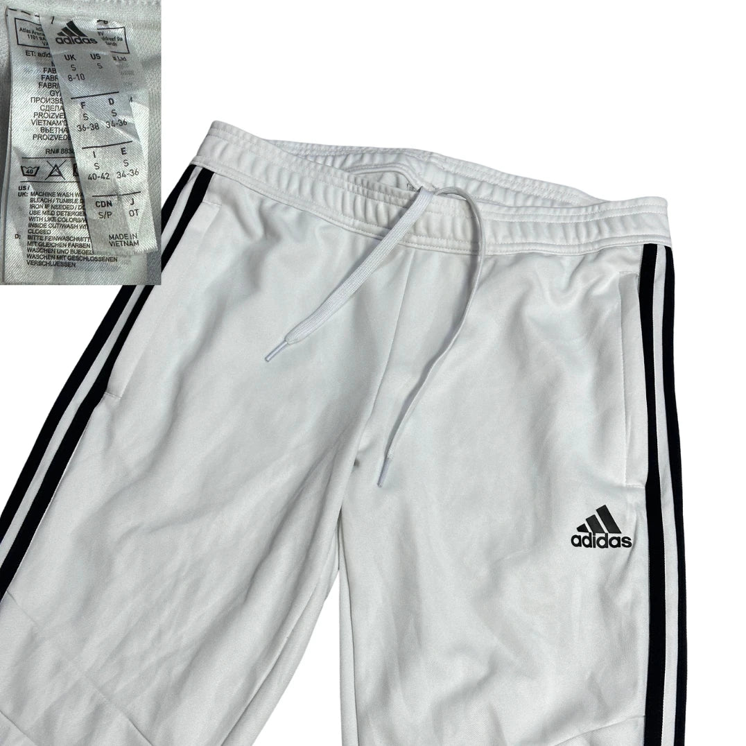 Adidas® White Black Training Track Trousers 🤍🖤(S)