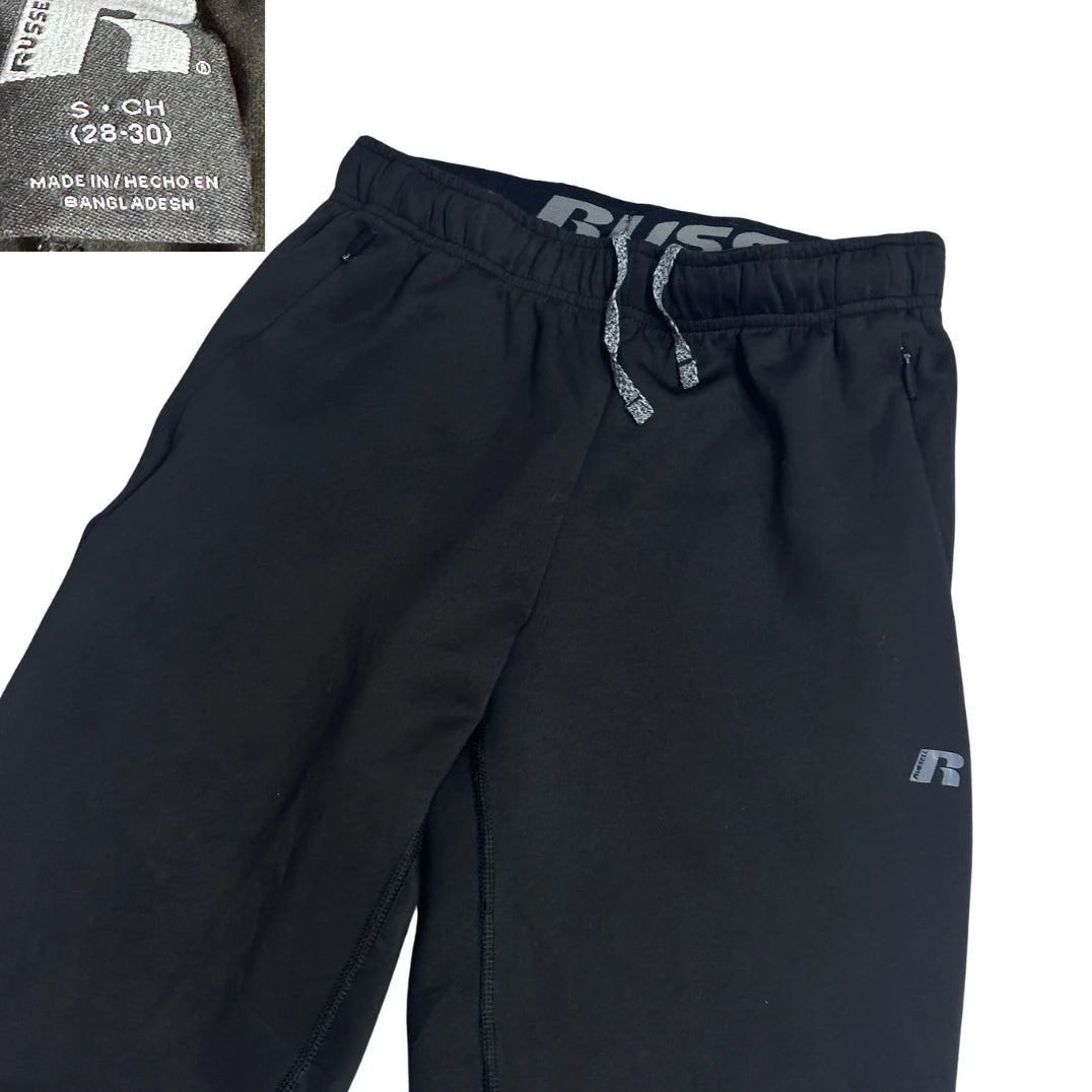 Russell® Black Athletic Tapered Track Trousers (S)