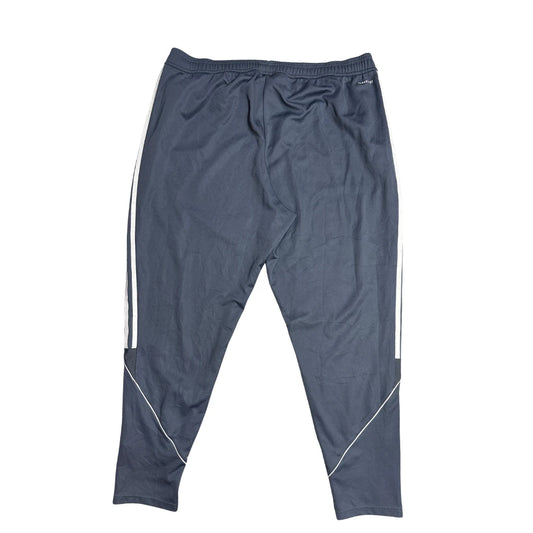 Adidas® Grey Three Stripe Cropped Track Trousers(2XL)