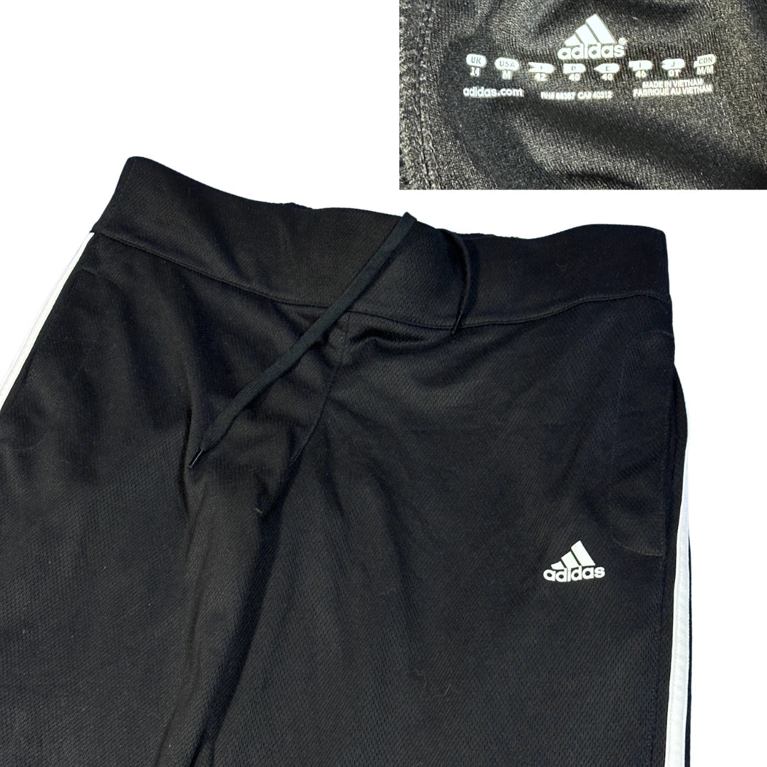 Adidas® Black Three Stripe Track Trousers(M)