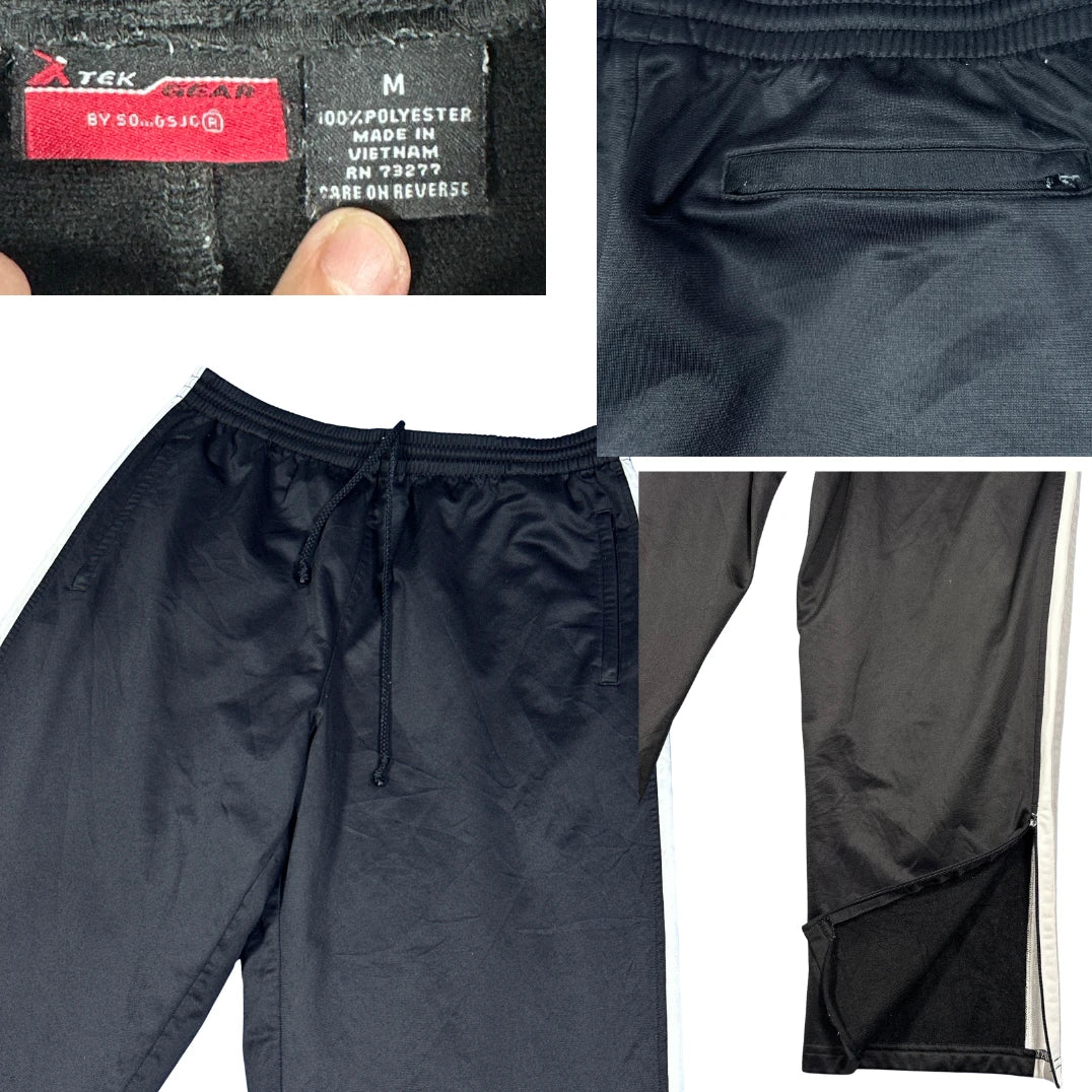 X-Tek® Black Side Stripe Track Pants(XL)