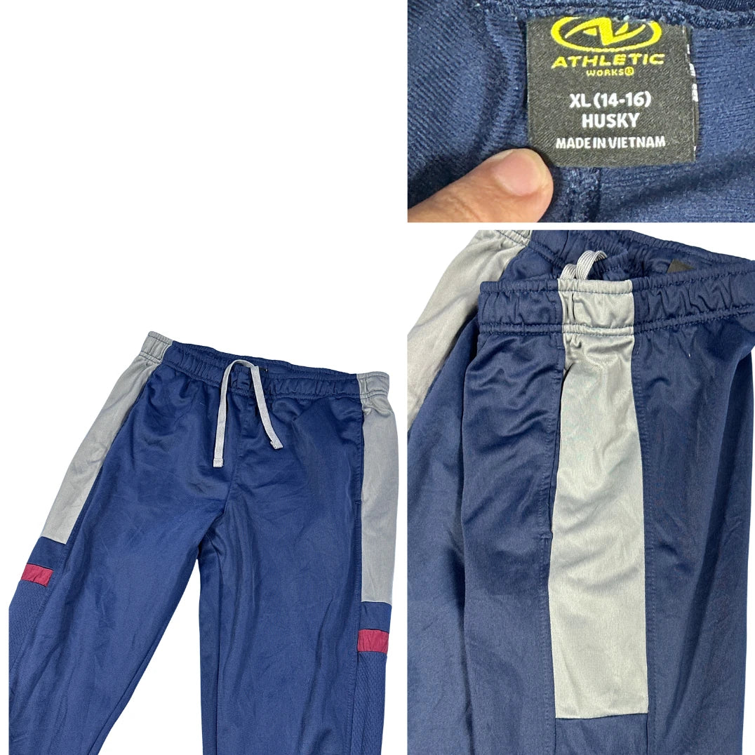 Athletic Works® Navy Color Block Jogger Pants(S)
