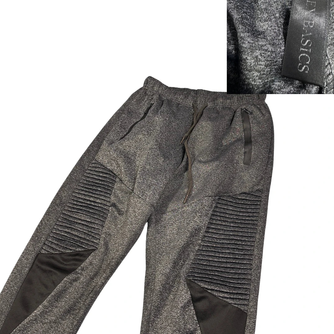 Tex Basics® Charcoal Textured Jogger Pants(S)
