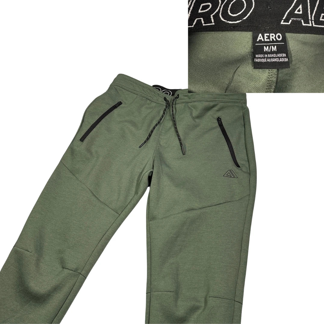 AERO® Olive Green Performance Joggers(M)