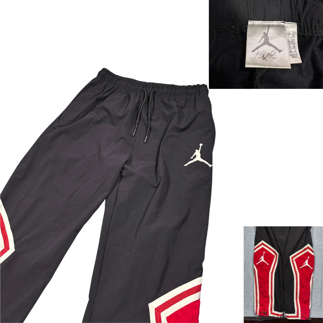 Jordan® Black Red Basketball Track Pants(L)