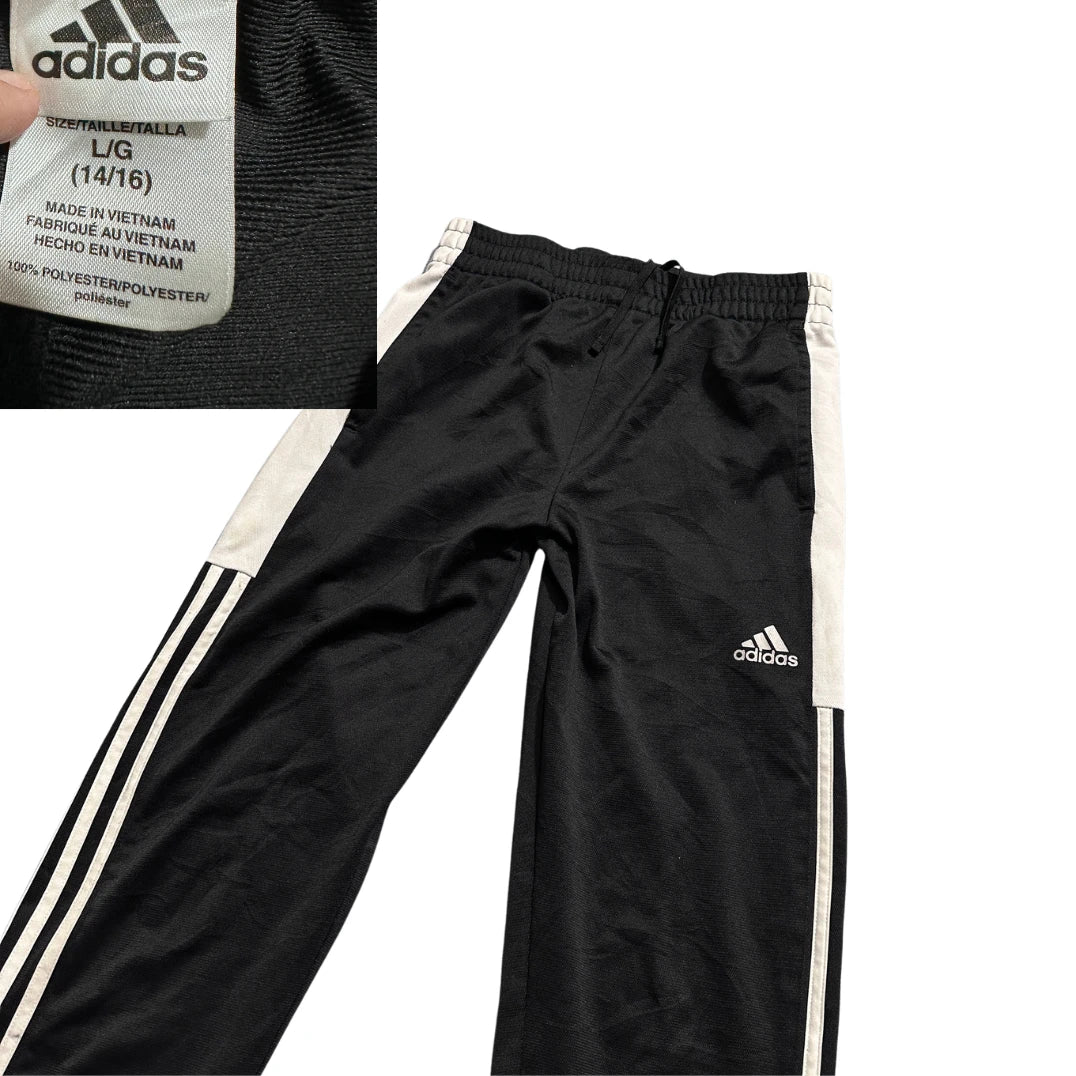 Adidas® Black White Track Pants(XS)